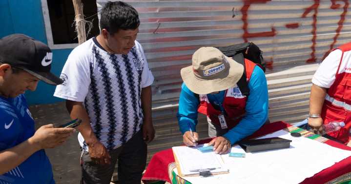 Cofopri beneficiará a más de 700 familias en Ica
