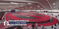 USD’s Lucky Huber is thrilled with the new Indoor Track & Field facility