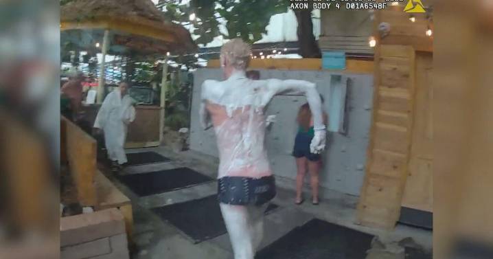 Nearly naked suspect leads Colorado law enforcement on slippery chase at hot springs