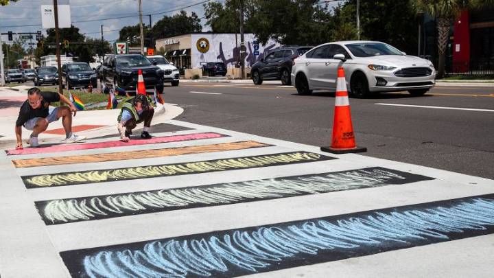 Orlando officials condemn removal of rainbow crosswalk near Pulse nightclub mass shooting site as a ‘cruel political act’