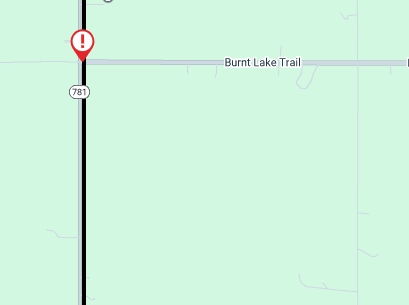 Collision south of Sylvan Lake causes delays