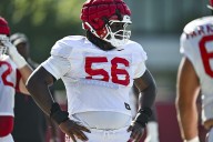 Freshman lineman growing at position