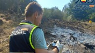 Un vecino provoca un fuego quemando rastrojos durante el confinamiento del incendio de Llamas de Cabrera