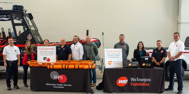 WPS, We Energies’ charitable foundations, award $175,000 to help first responders purchase lifesaving equipment