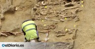 Aparecen decenas de restos humanos del siglo XIX en las obras de un polémico aparcamiento en Chamberí
