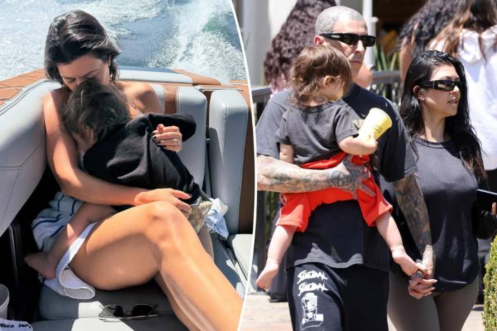 Kourtney Kardashian slammed for having son Rocky, 1, on boat without life vest