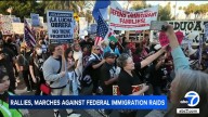 Immigrant rights advocates lead  day of rallies, marches, and boycotts over recent raids