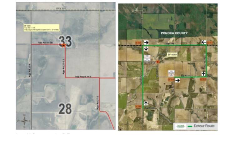 Bridge replacement taking place in Lacombe County