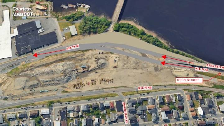 Fall River Route 79 corridor work sets up traffic changes