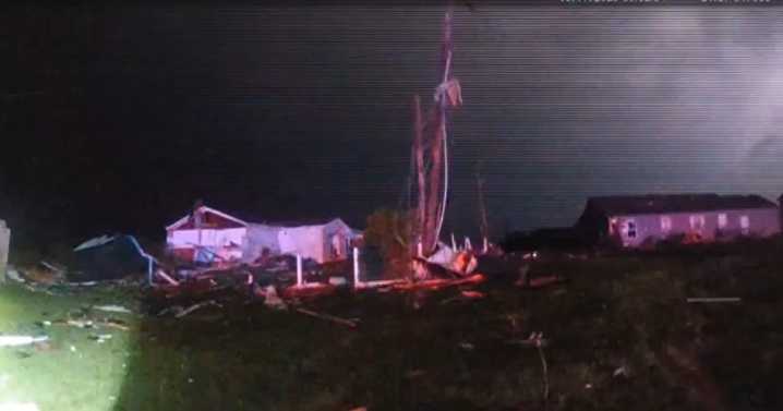 London police body camera footage shows search for survivors following EF4 tornado