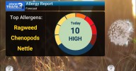 StormTrack 3: Midweek isolated storms, high pollen counts