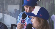 Hayden Christensen and Daughter Sing Duet at Chicago Cubs Game
