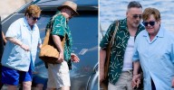 Frail Elton John, 78, Receives Help From Husband David Furnish on a Yacht After Singer Admits He Cried Thinking About His Mortality
