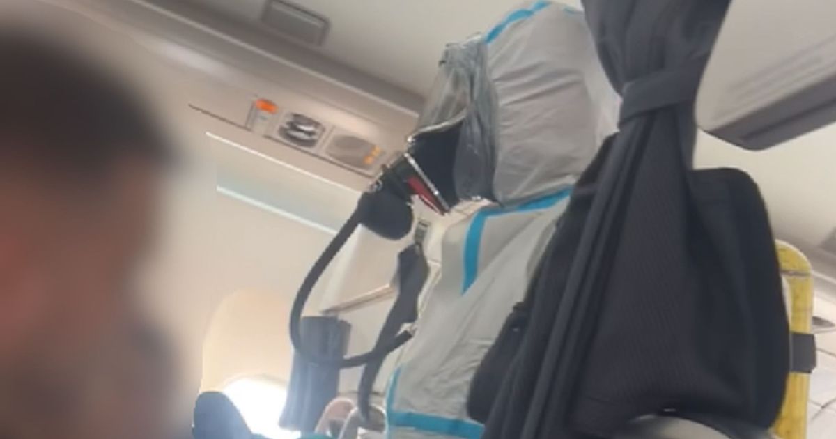 Moment firefighters in hazmat suits swarm BA plane as crew members 'collapse'