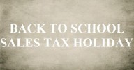 Back to school sales tax holiday is this weekend