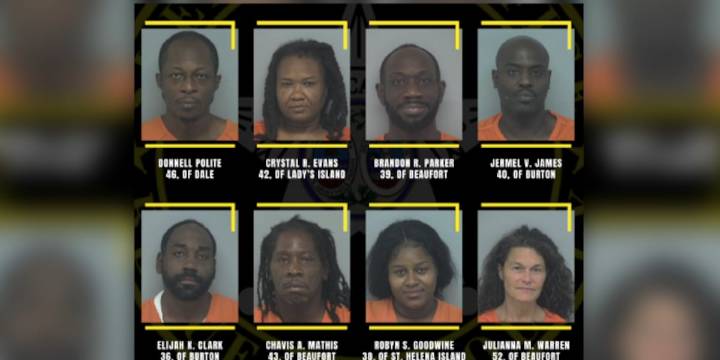 Eight people arrested following investigation into shootings and drug activity