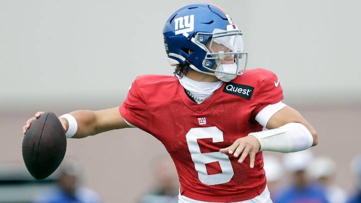 Rookie QB Jaxson Dart 'not scared' about making Giants debut