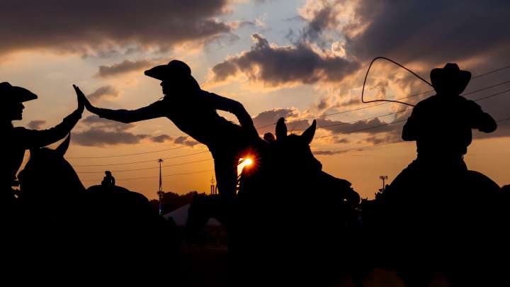 See photos of the Indiana State Fair at night