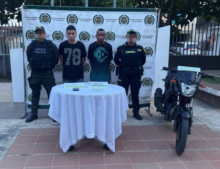 Gaula de la Policía capturó a cuatro presuntos extorsionistas en Cartagena