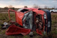 Una joven resultó herida tras despistar y volcar su auto en ruta entrerriana