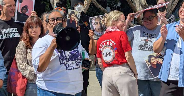 Community members rally to support U.S. citizen arrested by ICE