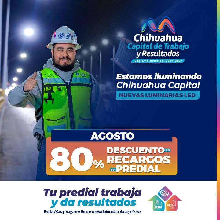 Aprovecha descuento del 80% en los recargos del Predial pagando en agosto