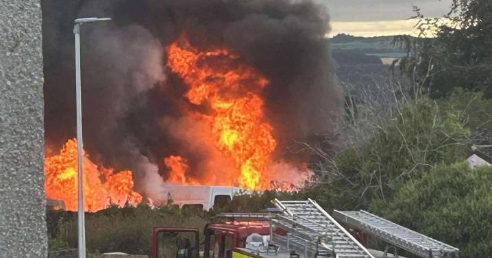 Five vans torched in Scottish hotel car park as police probe early morning blaze