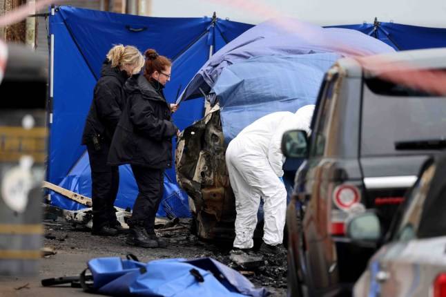 Mystery after body found in burned-out car next to fairground