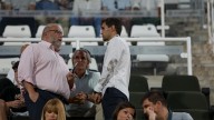 Arribas, en el palco del Cartagonova en la Carabela de Plata; Belmonte, no