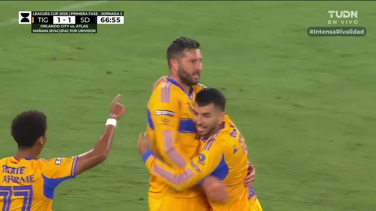 Tigres vs. San Diego FC: goles, resultado y resumen de la Jornada 2 de la Leagues Cup 2025
