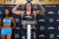Liz Carmouche knocks out Jena Bishop to win the PFL Women's Flyweight World Tournament