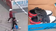 Detienen a Dos Tras Presuntamente Robar Tenis a Jóven en Monterrey; C4 Capta Momento