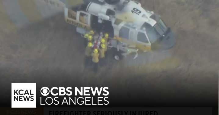 Firefighter seriously injured while battling Canyon Fire