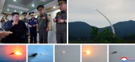 North Korea leader Kim oversees firing of new air defence missiles, KCNA says