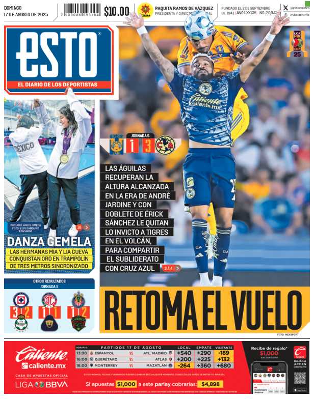 Portada ESTO 17 de agosto 2025
