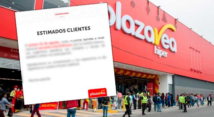 Plaza Vea anuncia el cambio en su horario de atención en esta fecha en todas sus tiendas en Perú por esta insólita razón