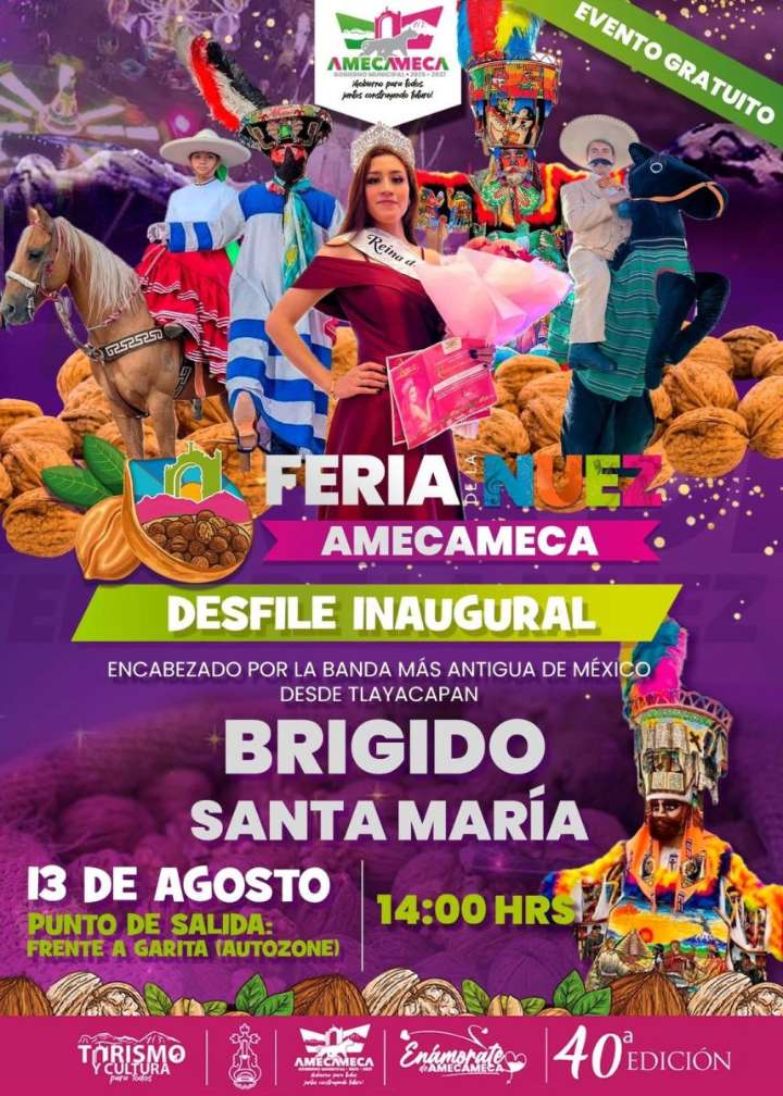 AMECAMECA SE PREPARA PARA LA CELEBRACIÓN DE LA 40ª FERIA DE LA NUEZ CON DESFILE INAUGURAL Y UN GRAN AMBIENTE FAMILIAR