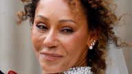 Mel B transforms into Scary Spice in micro wedding dress