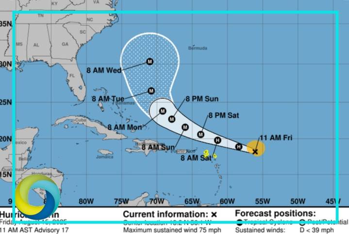 ‘Erin’ se convierte en el primer huracán de la temporada en el Atlántico