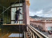 Dan mantenimiento preventivo al Teatro Calderón