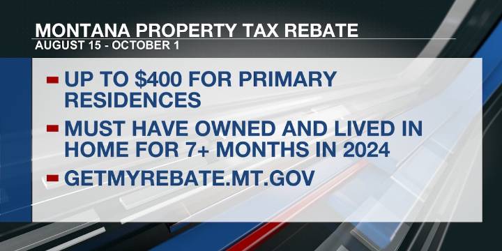 Property tax rebates available for Montana residents