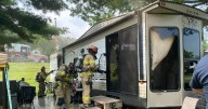 Pet dog dies in fire at Winona campground