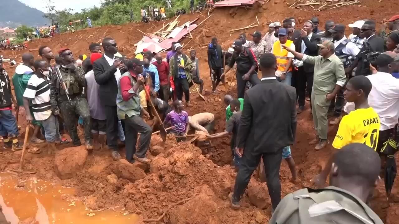 Landslide buries homes outside Guinea's capital, killing at least 11