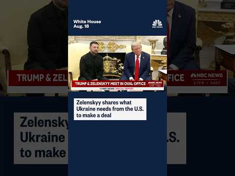 Zelenskyy shares what Ukraine needs from the U.S. to make a deal