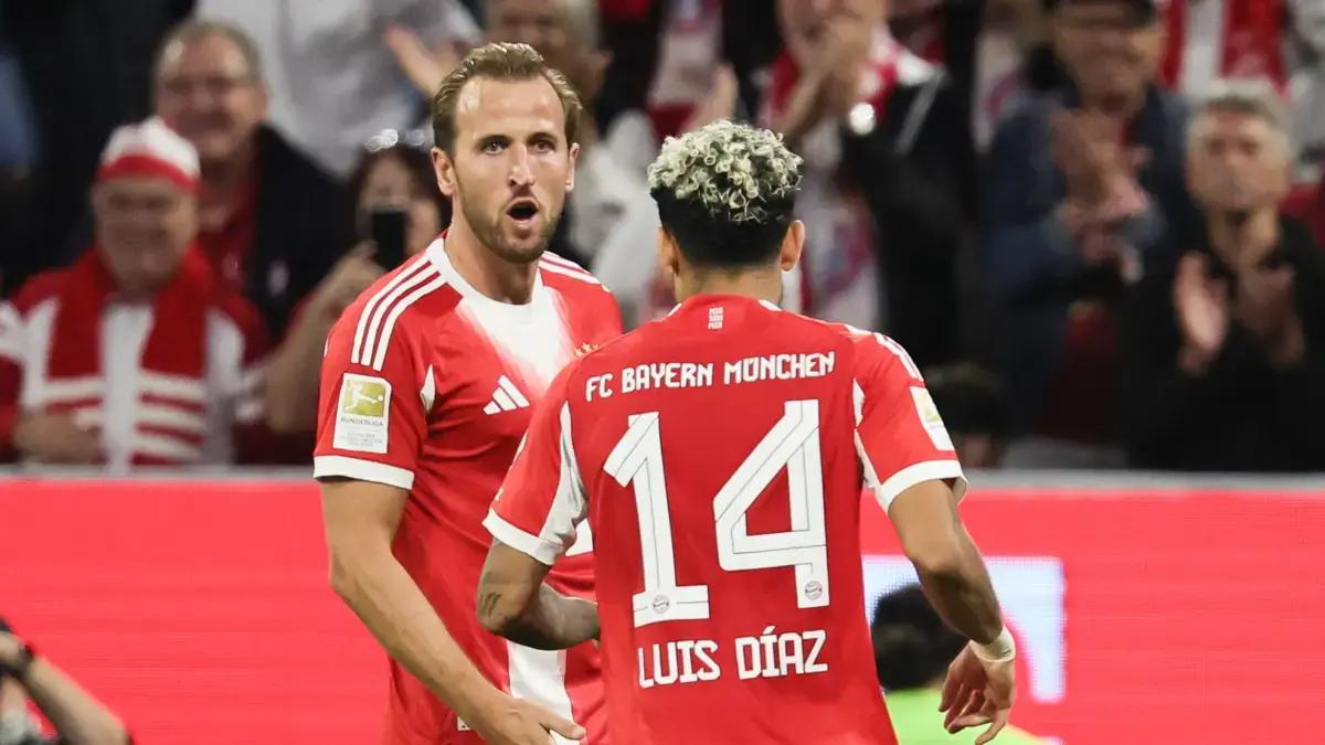 Harry Kane no se ahorra elogios para Luis Díaz por sus dos asistencias, y destaca la 'conexión' que ya tienen en Bayern Múnich