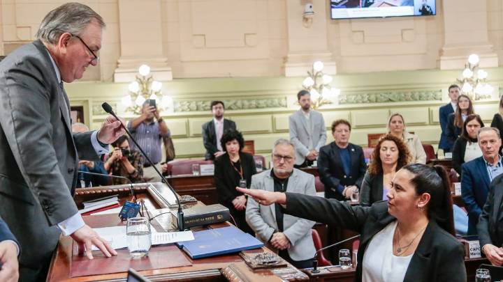 Verónica Colombo juró como reemplazo de Locomotora Oliveras en la Convención