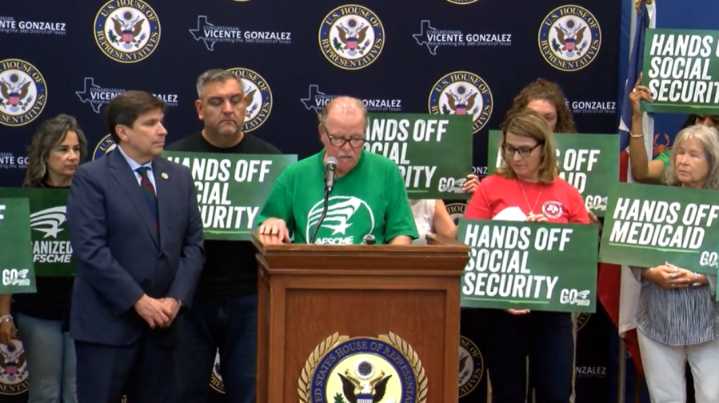 Congressman Gonzalez, union leaders protest 'Big, Beautiful Bill'