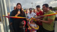 Ana Fuentes inauguró la cancha José David Miranda en Los Bloques