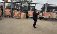 Piura: Familias de Río Seco protestan contra penal por amenaza de desalojo y bloqueo de señal