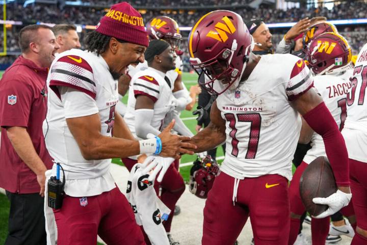 Commanders’ duo of Jayden Daniels and Terry McLaurin reunites on the practice field